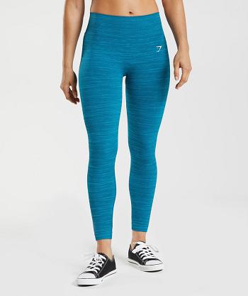 Dámské Legíny Gymshark Adapt Marl Seamless Blankyt Tmavě Šedé Blankyt | CZ 3970YXF